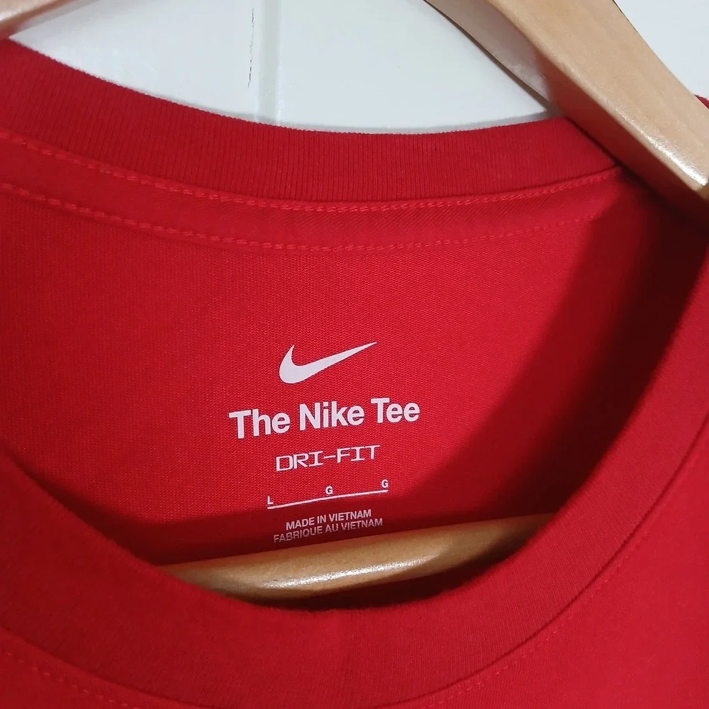 Nike Team RWB T-Shirt Mens Large Red Dri-FIT Veteran Support BV1919-657 - Picture 7 of 9